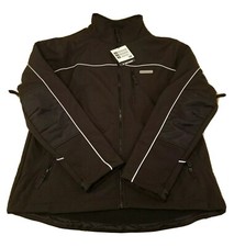 Women's Caterpillar Black Workwear Jacket W/ Reflector Strip Size Large Coat