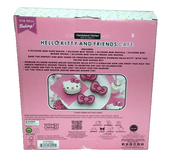 hello kitty and friends café mini set para hacer pasteles cara de gatito moño moldes batidor Foto 2 de 2