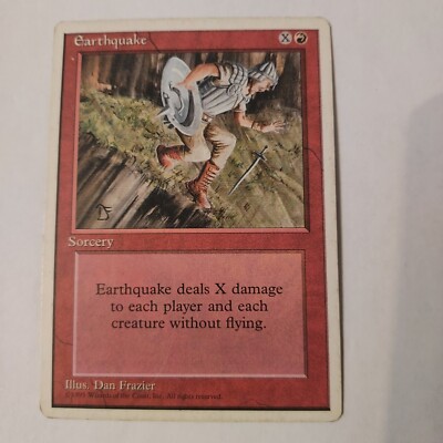 マジック：ザ・ギャザリング Earthquake MTG Alternate 4th Edition EN MTG Earthquake Fourth Edition 189/379 Regular Rare | eBay