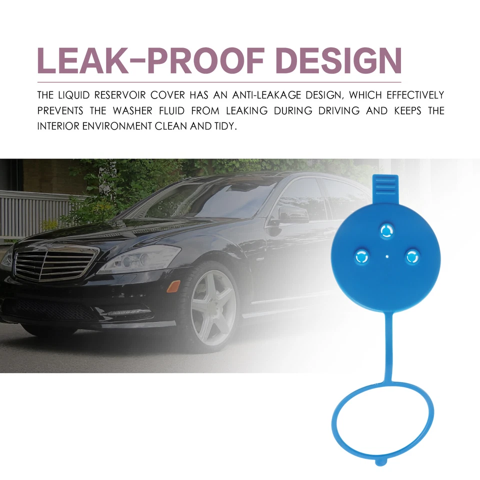 Wiper Glass Sprayer Cap for Mercedes-Benz S350 S400 S550 S600 CL550 S63 AMG - Image 3 of 4