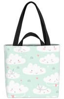 Wolken Kinder Himmel Tasche Wolken Kinder Himmel Kinderzimmer Süß Baby Regenbog