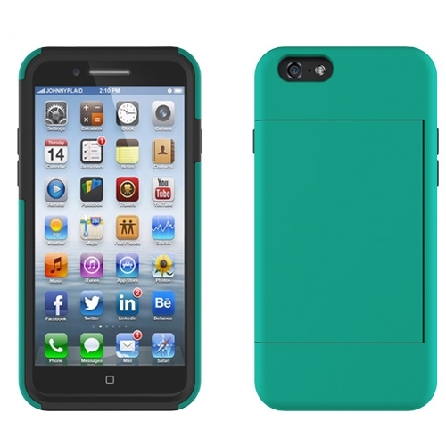 Shockproof iPhone 6/6S Hybrid Armor Case with Card Slot & Kickstand-image