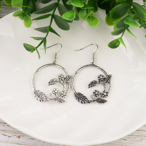 Pendientes colgantes/redondos étnicos redondos multicolor estilo bohemio vintage para mujer - Imagen 57 de 85