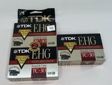 NOS TDK EHG Camcorder Tape TC-30 - Lot of 3 - SEALED