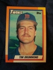 1990 Topps Minnesota Twins Baseball Card #713 Tim Drummond Rookie