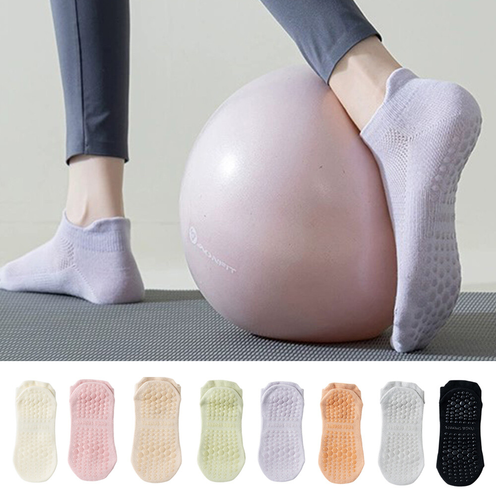 SAOLA 1 3 5 Paia Calzini Pilates Sport Yoga Antiscivolo Gripper Sole Trainer Liner F