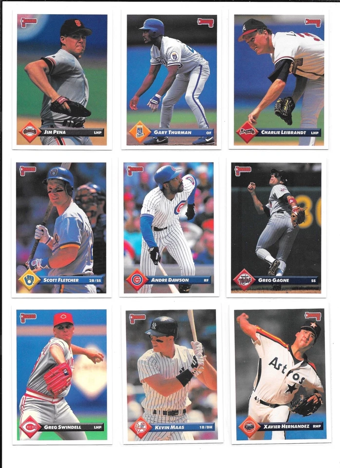 1993 Donruss Baseball Trading Cards / Choose #s 601 - 792 / FREE SHIPPING / mb46 - Image 2 of 4