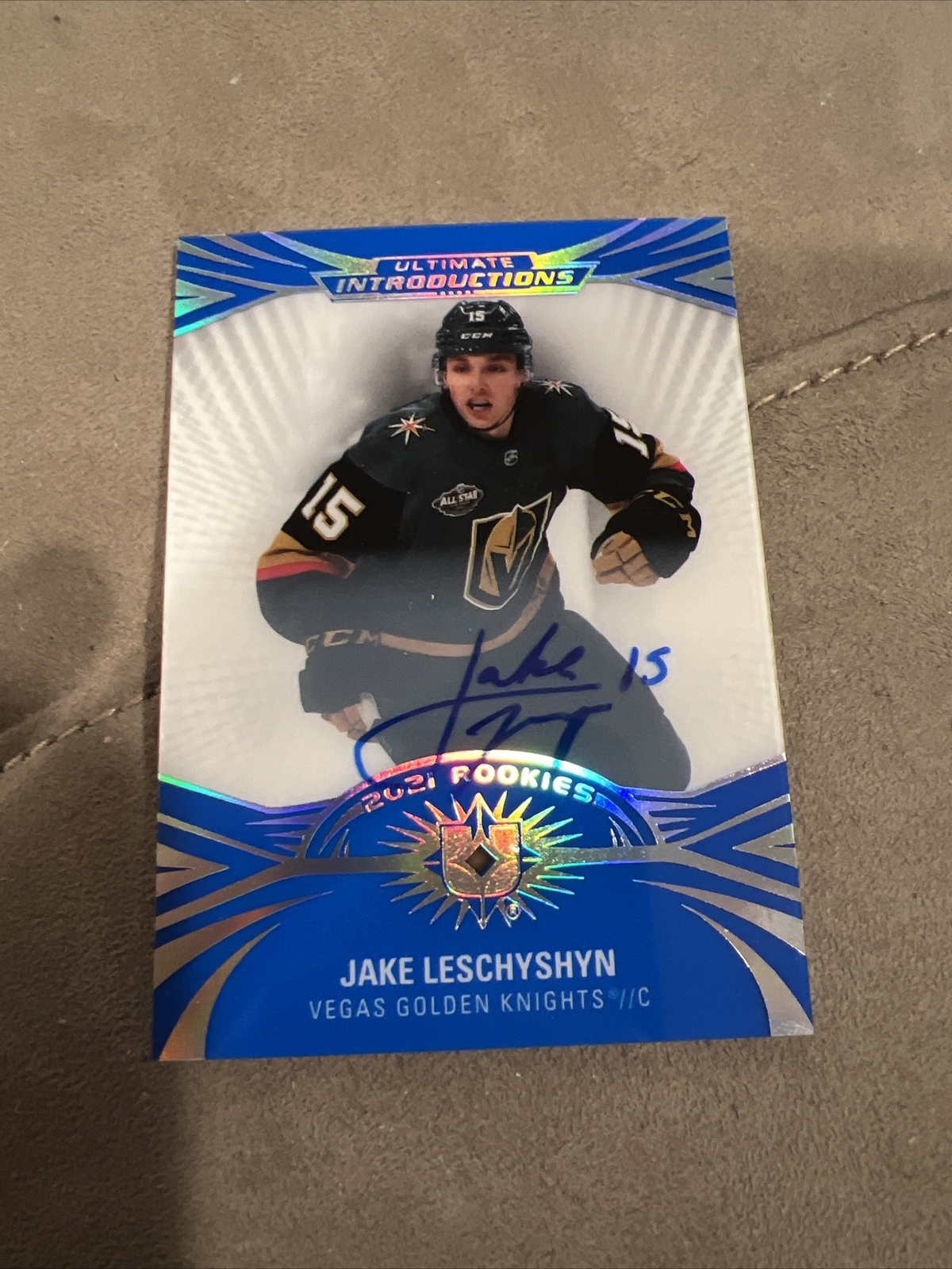 2021-22 UD Ultimate Collection Jake Leschyshyn Introductions Auto | eBay