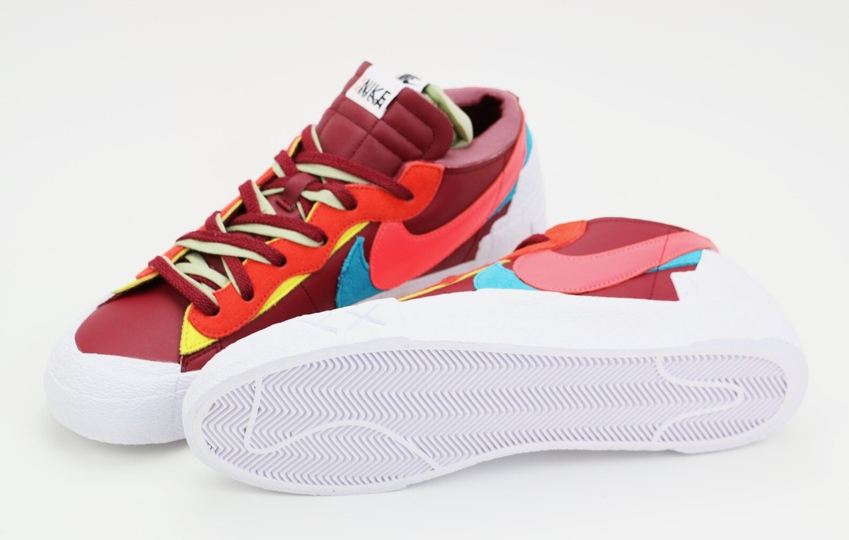 Nike x sacai x KAWS Blazer Low Team Red Men's Size US 12 DM7901