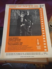 Vintage Sheet Music, Raindrops keep fallin on my Head, David /Bacharach 1969