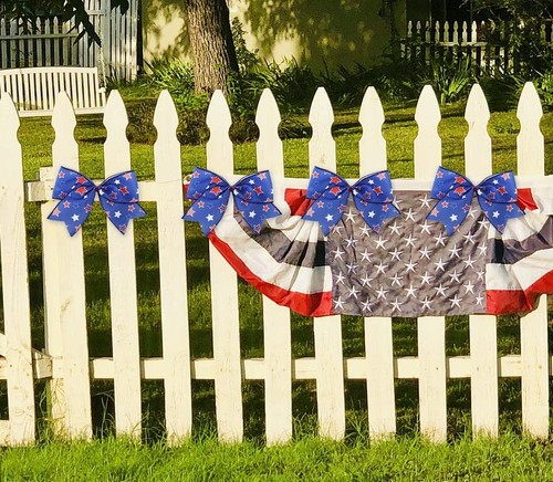 10PCS Patriotic Bows for Wreath Patriotic Wreath Bows for Memorial Day 4th of... - Picture 4 of 5