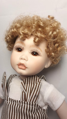 Porcelain Doll ''Playtime in Fall'' (14) 13''(33cm) by Connie's Dolls, 1990