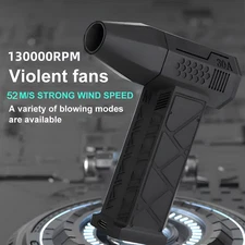 130000RPM Electric Air Duster Cordless Mini Jet Dry Blower Portable Turbo Fan