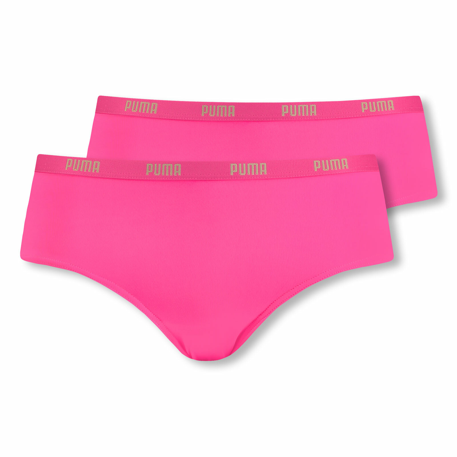 2er Pack PUMA Damen Iconic Microfiber Hipster Hipsters Pantys Slips S M