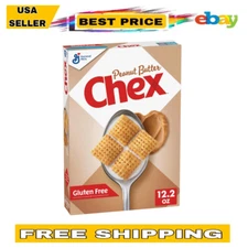Chex Peanut Butter Cereal, Gluten-Free Breakfast, Whole Grain, 12.2 OZ -
