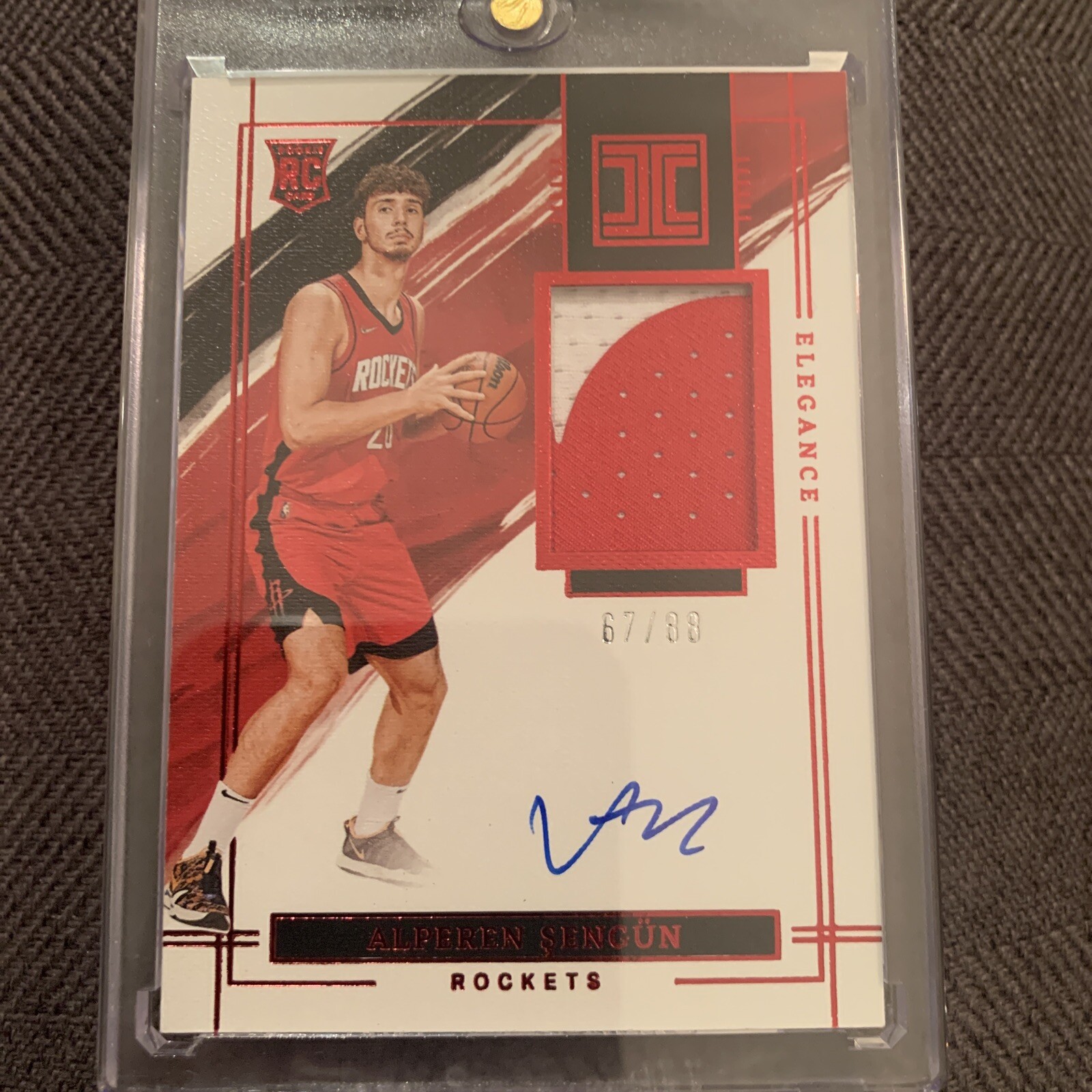 2021-22 Panini Impeccable Elegance Alperen Sengun ON CARD AUTO RPA /88  Rockets