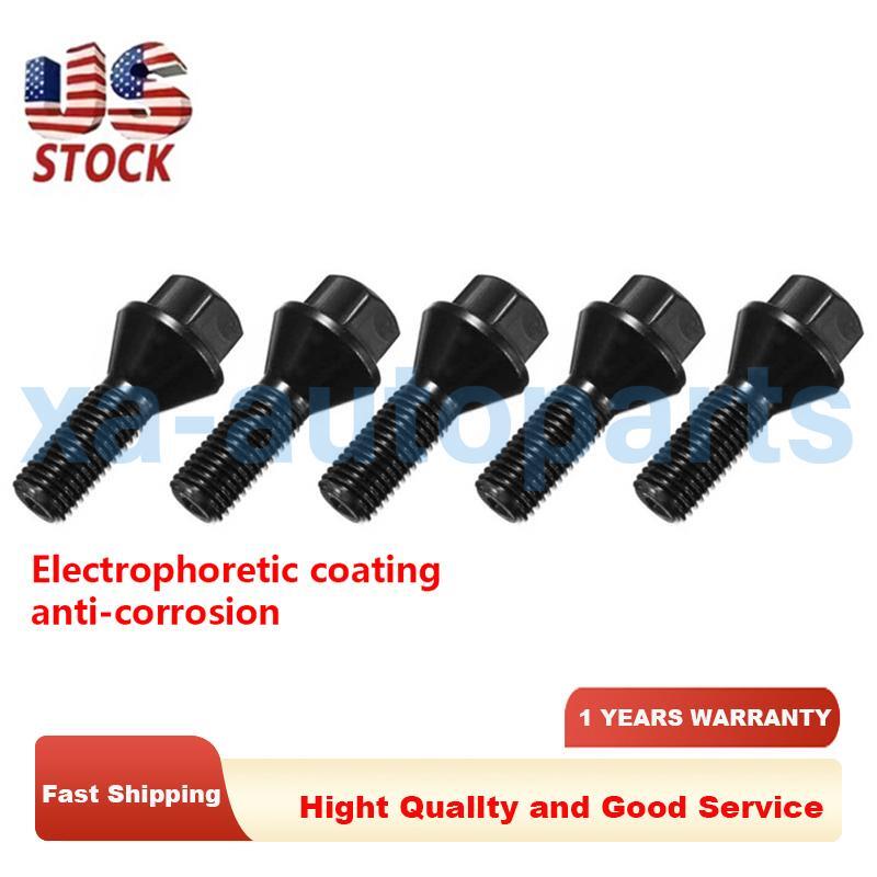 5pcs BMW Wheel Lug Bolts 12x1.5mm Fit E46 E90 E39 E60 E53 325i 36136781150