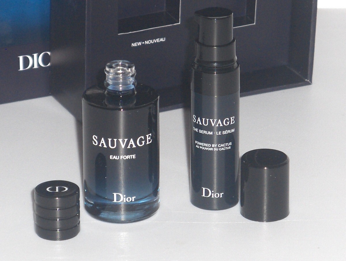 SAUVAGE Dior Men's Eau Forte Parfum .34 oz Mini + Miniature The