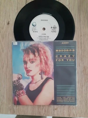 Madonna Crazy For You UK 7" single white label - Bild 1 von 2