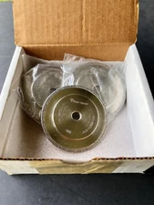 3 TURNER TOOLING  3" x .250 x .375  R= .047 E-PLATED AMBER CBN ABRASIVE WHEELS