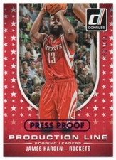 2014-15 Donruss Production Line Scoring Press Proofs Purple #5 James Harden /199