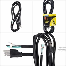 Inc PS913163 3-Wire Appliance and Power Tool Cord 9 Ft 16 AWG 13A/125V AC 16