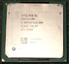 INTEL PENTIUM 4  2.8 GHz PROCESSOR, 800 MHz BUS, SL6WJ, SOCKET 478, US SELLER