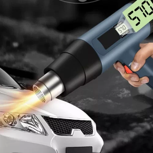 2000W Heat Gun Electric Hot Air Gun Dual Temperature LCD Display 4 Nozzles Tool - Picture 8 of 13