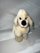 Steiff 5445/20 Cosy Tobby Plush White Poodle Dog Button Tags