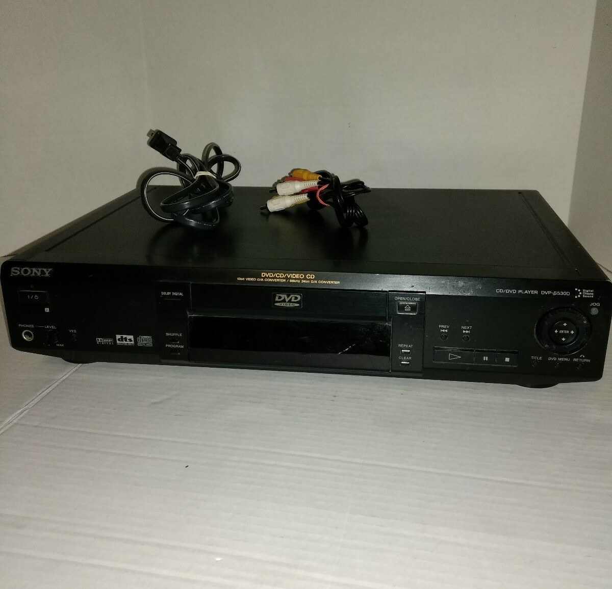 Sony DVD/CD/Video CD Player DVP-S530D NO Remote - Tested
