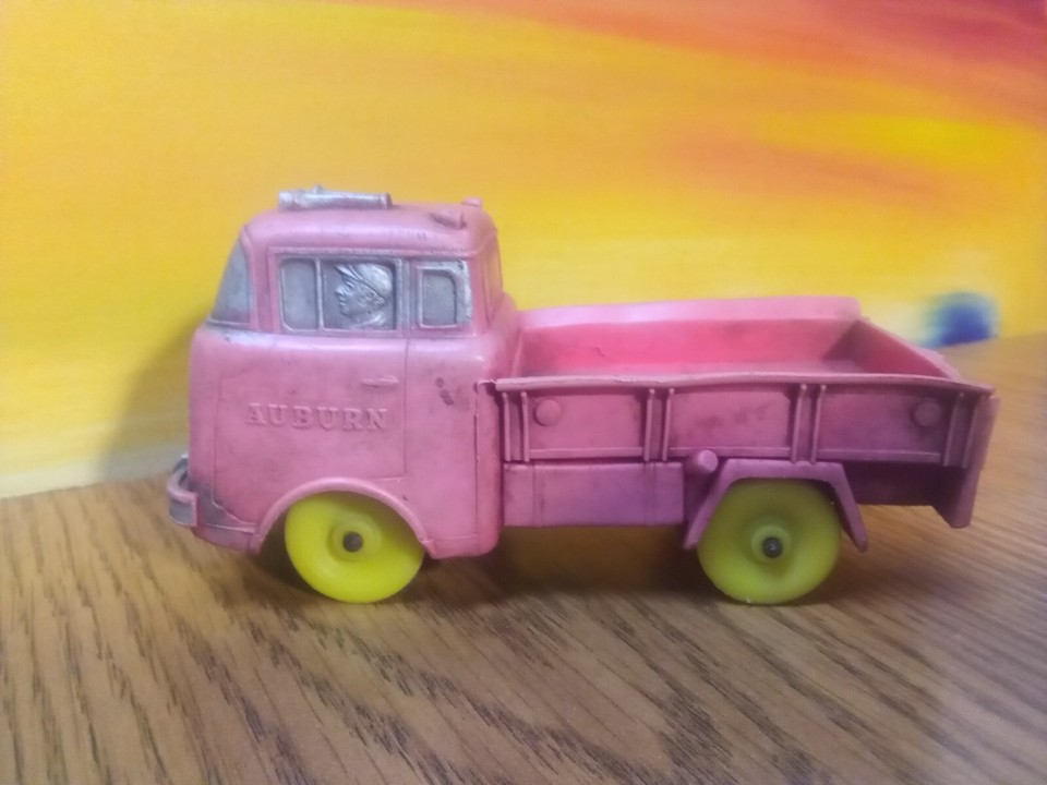 Jeep FC Auburn Rubber Co Toy Truck Red Vinyl Faded eBay
