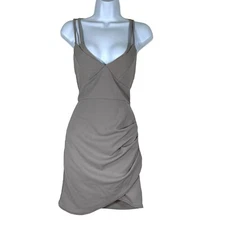 Pretty Little Thing Dress 8 Ruched Night Out Cocktail Bodycon Stretch Preppy NEW