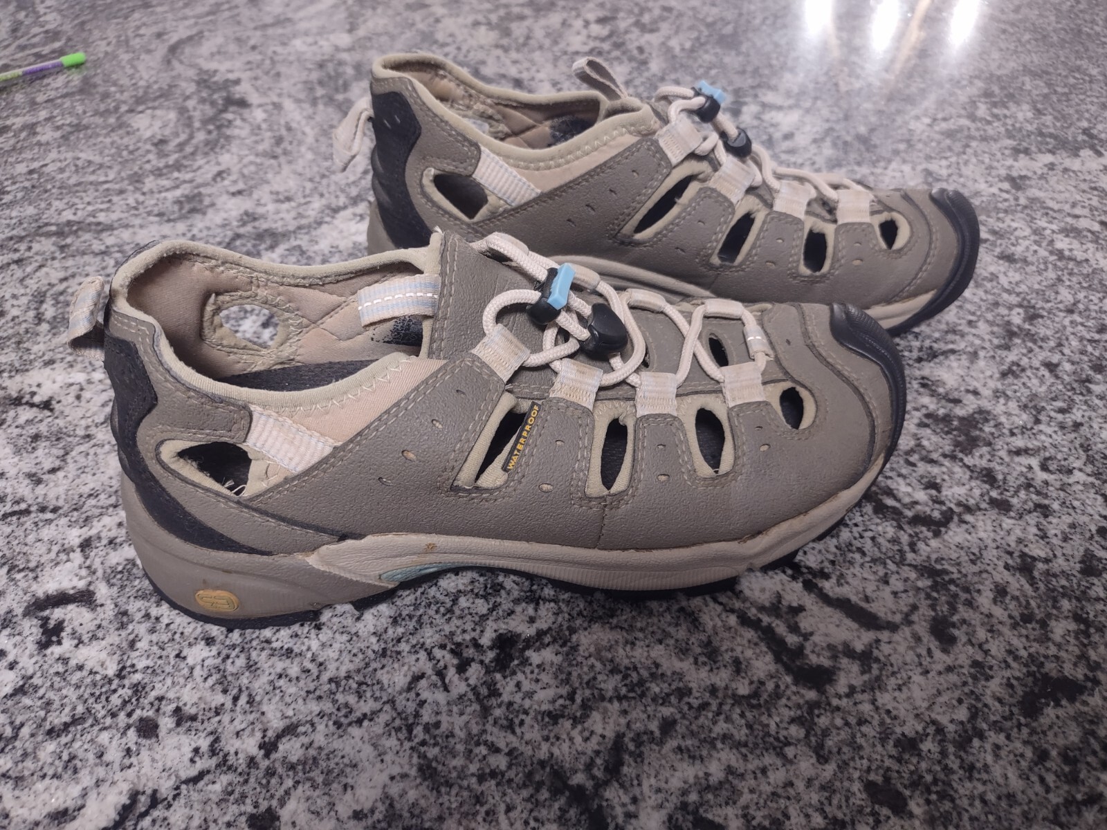 Scarpe da donna Keen Butte Brindle Air blu impermeabili marrone marrone marrone 5237 BRAB taglia 9