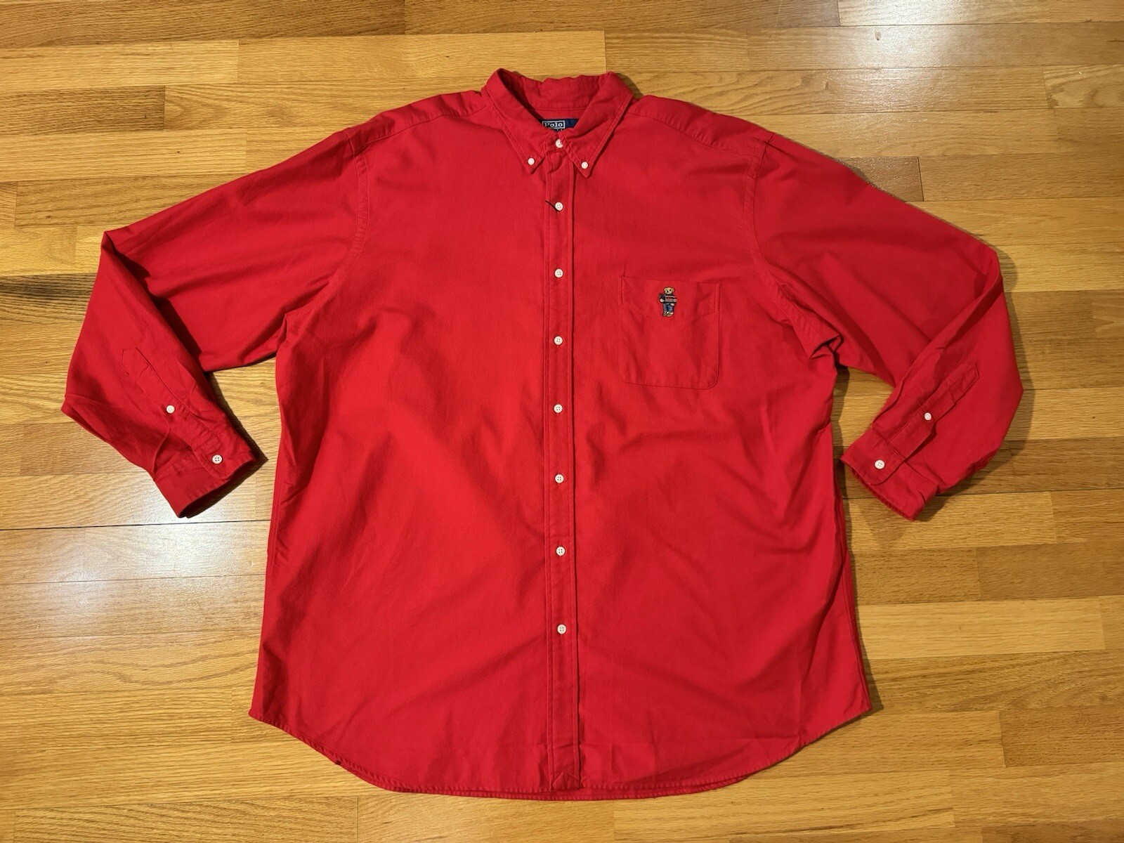 New XXL Polo Ralph Lauren Bear Cotton Flannel Holiday Christmas Tall Shirt Men