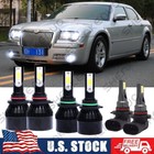 For Chrysler 300C 2005-2009 - Front LED Headlight Hi/Lo beam +Fog Bulbs Qty 6