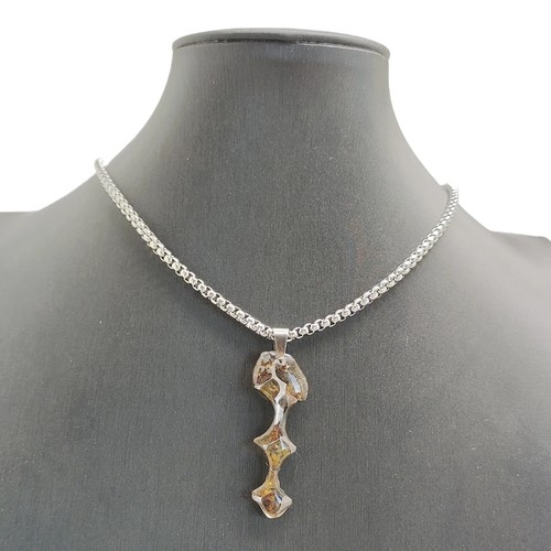 Meteorite pendant, Seymchan Pallasite Meteorite pendant Necklace -LB111 - Picture 4 of 6