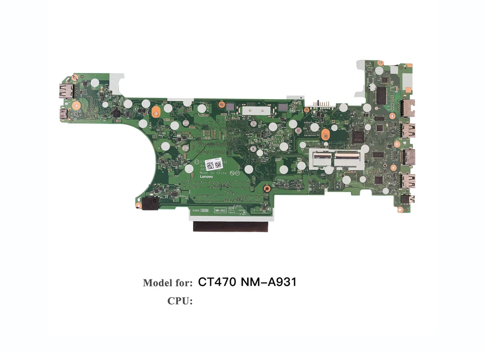 Lenovo Thinkpad T470 CT470 Motherboard NM-A931 I5-7300U UMA 01HX648 01AX969 - Image 2 of 3