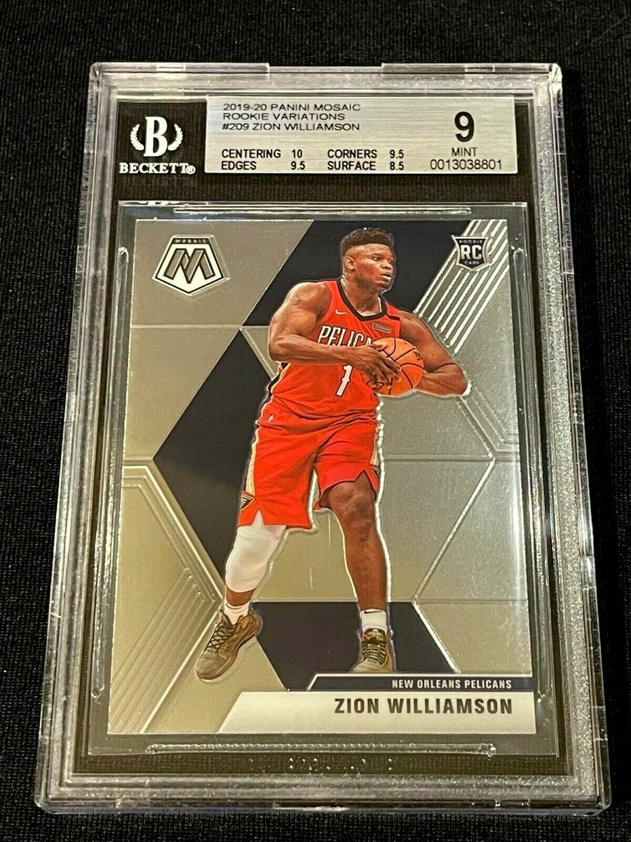 ZION WILLIAMSON 2019 PANINI MOSAIC #209 VARIATION ROOKIE BGS 10