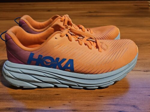 Hoka One Rincon 3 Running Shoes Womens Size 9D Mock Orange Multi 1121371 MOCY
