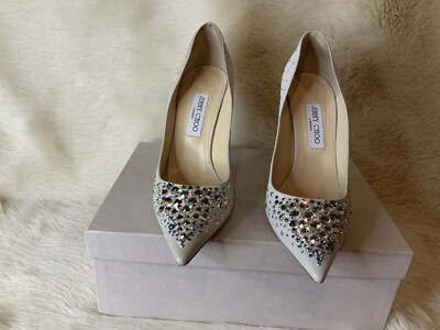 Jimmy Choo Heels Women s Size 11US 41EU Multi Crystal White Abel