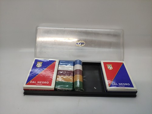 Set Carte Da Gioco Bridge Poker fiches + carte Dal Negro Aereo Club Vintage - Imagen 10 de 11
