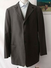 Armani Collezioni Jacket Wool Size 46L Dark Gray G1107p