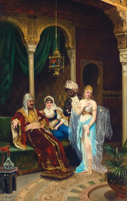 Moritz Stifter ''Rhamazan Bride'' Brown Artwork PAPER or CANVAS Fine Art Print