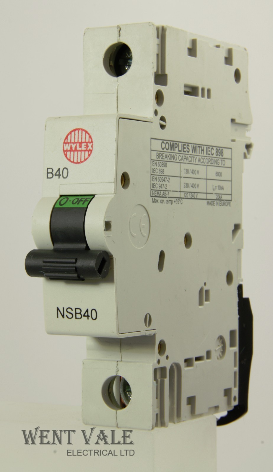Wylex NH Range - NSB40 - 40a Type B Single Pole MCB Unused