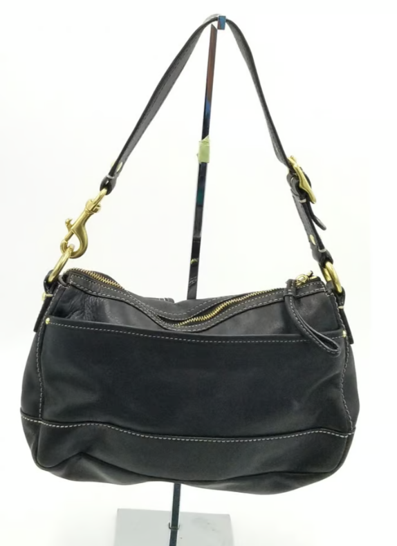 Coach Vintage Black Turnlock Shoulder Bag | eBay