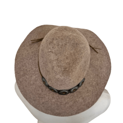 American Eagle Wool Concho Floppy Boho Hat Western One Size  display picture 3