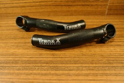 Embouts De Guidon VTT TranzX Aluminium Gris - 115mm - Vintage 90s - Bon État