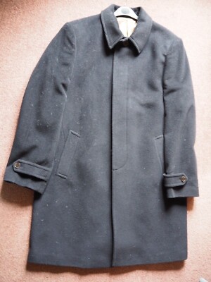 Marks and Spencer Italian Collezione Dark Navy mens cashmere coat - Main Image