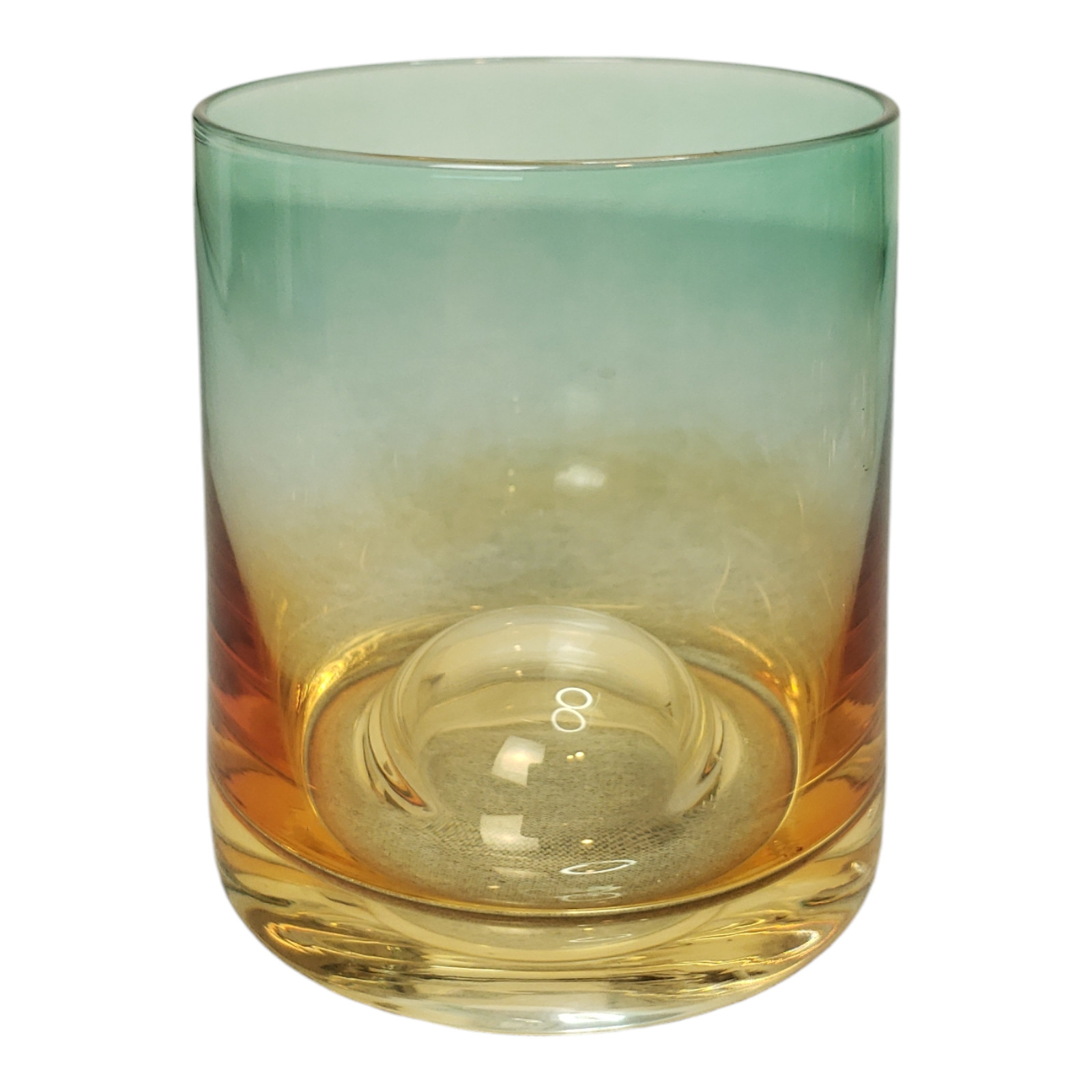 5pcs Glass Water Carafe w/ 4 Tea Cups Set Colorful Ombre Designer 