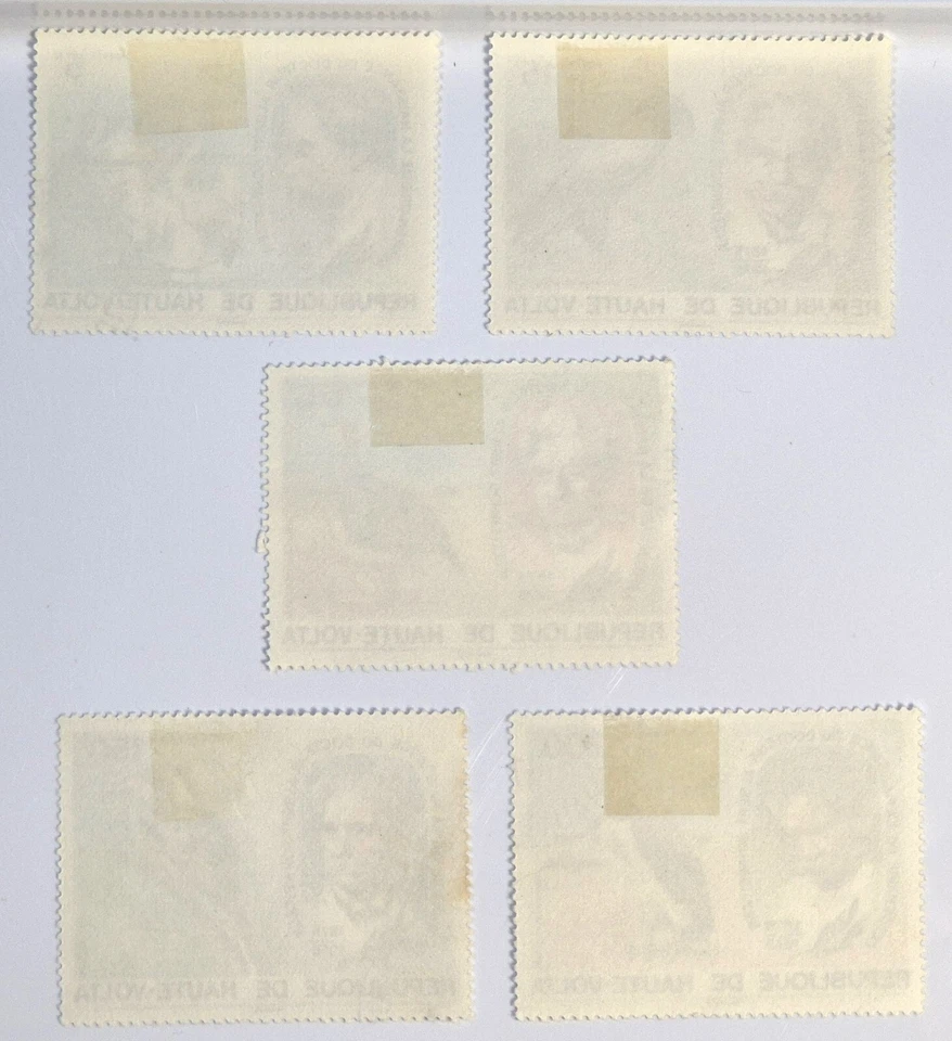 Upper Volta 1975 - Birth of Albert Schweitzer 1875 5x Birds Stamps Burkina Faso - Image 3 of 3